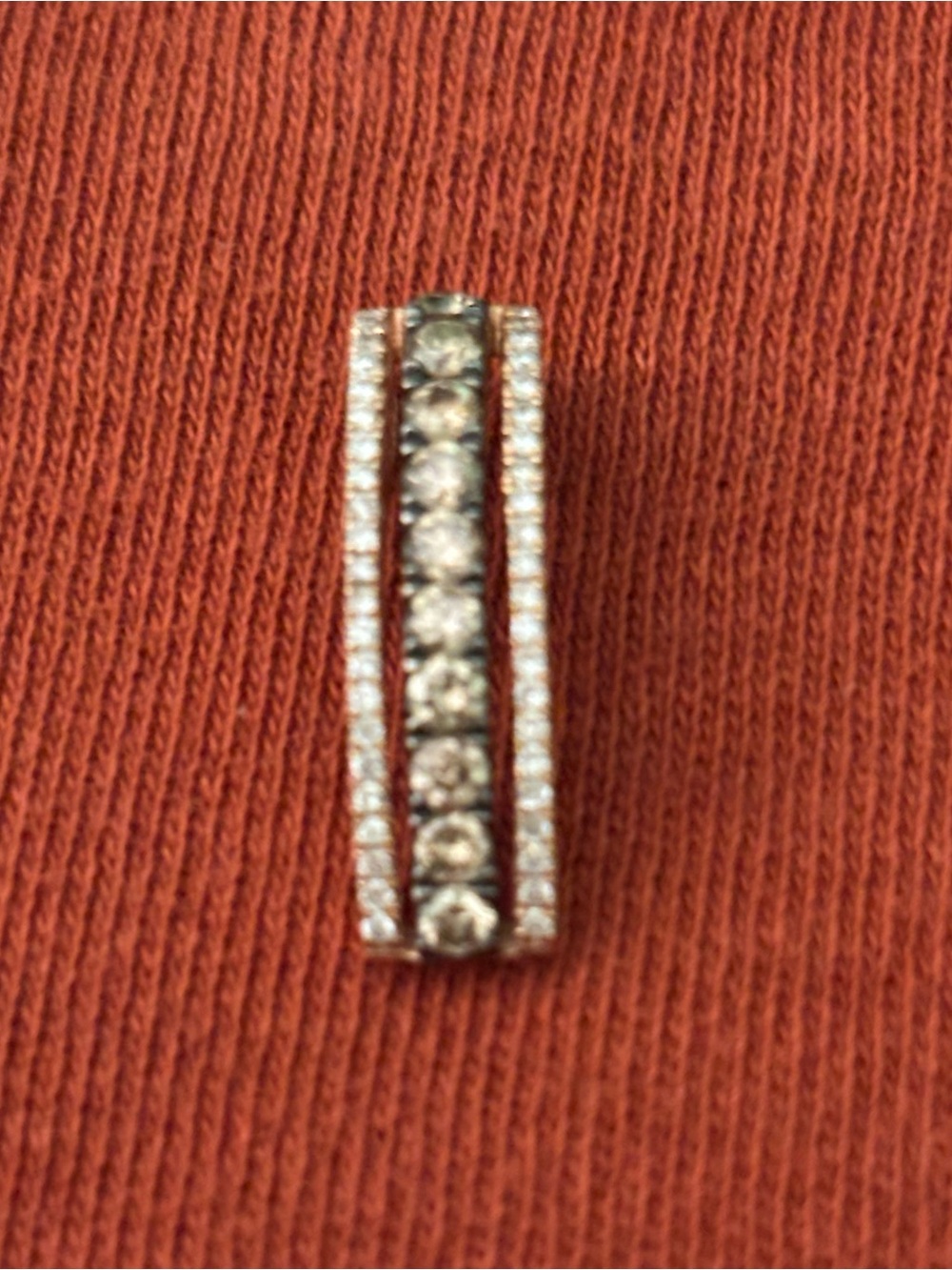 Levian 14kt Rose Gold with chocolate and  vanilla diamonds pendant only